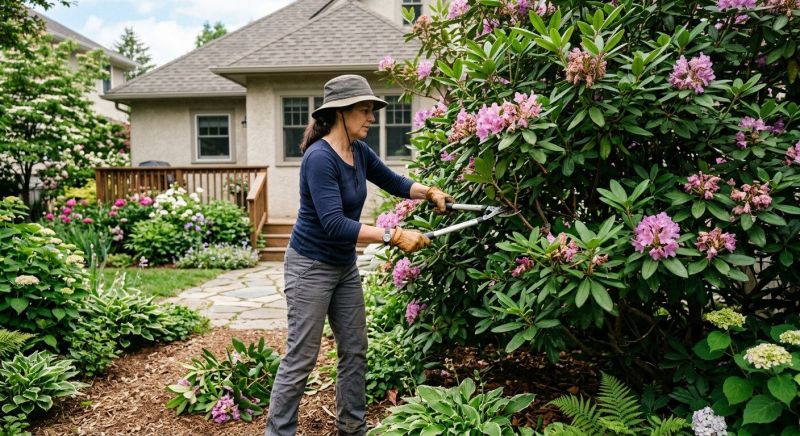 Butterfly Bush Pruning in Aiken, SC